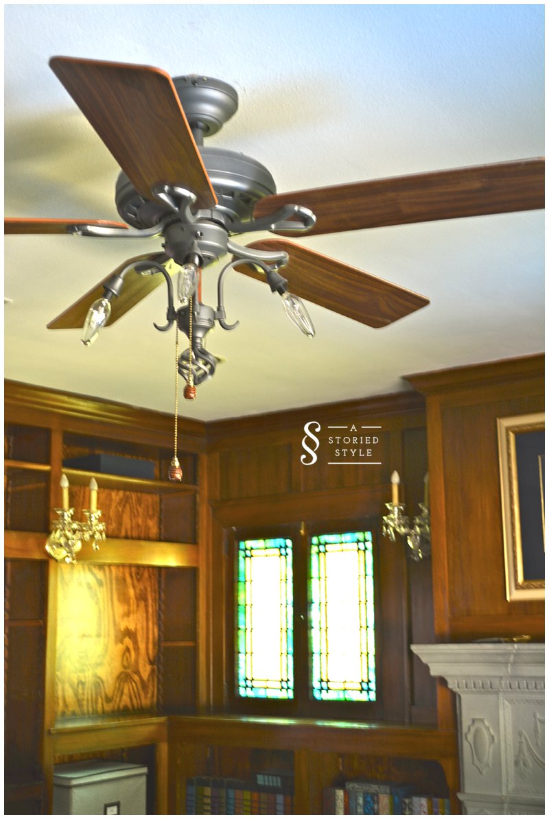 So you have an ugly ceiling fan...(me too, here's what I did) A